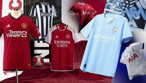 Tổng hợp các logo nhà tài trợ nổi bật trên áo đấu của các câu lạc bộ Premier League mùa giải gần đây