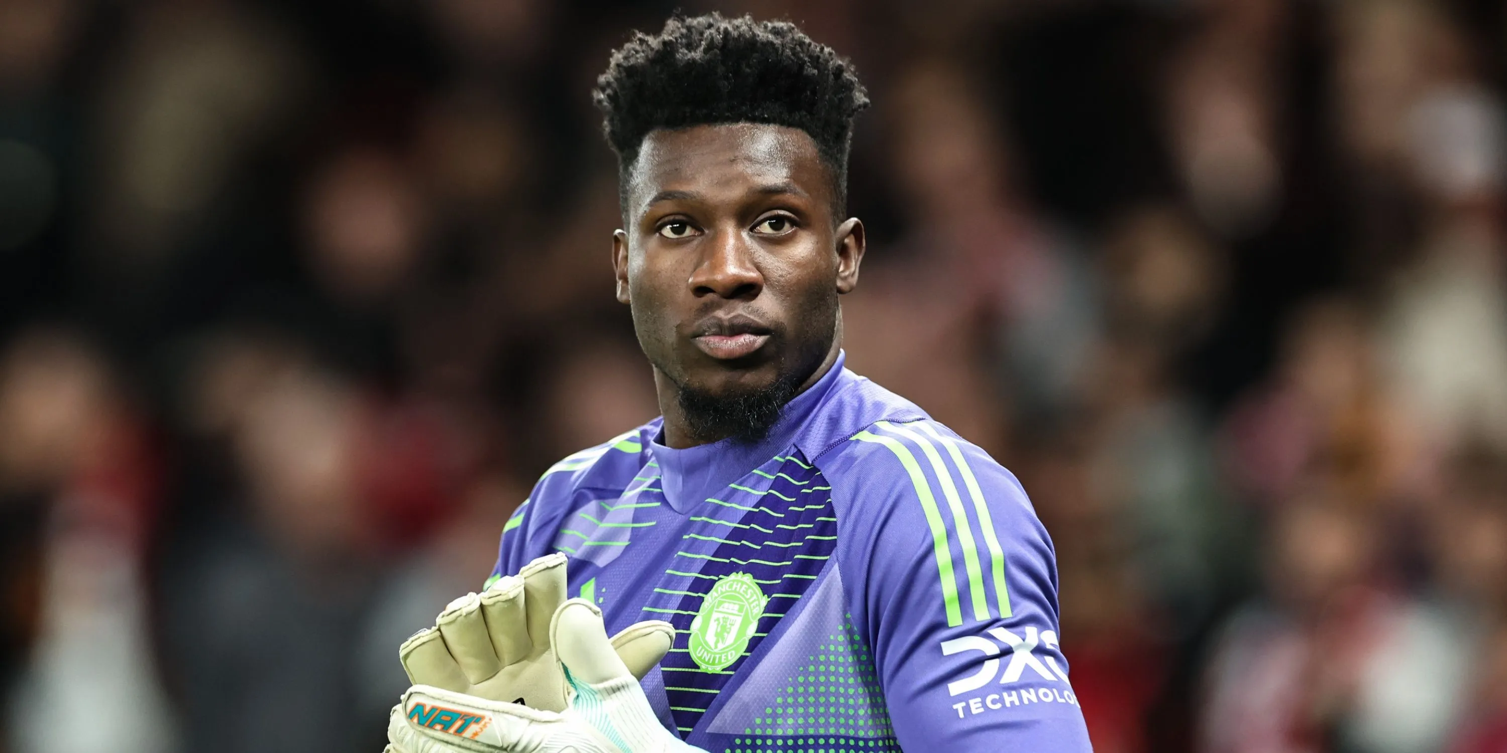Andre Onana thi đấu cho Manchester United trong trận gặp Lyon