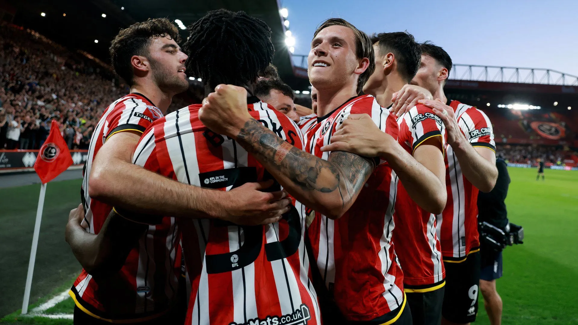 Hình ảnh cầu thủ Sheffield United trong mùa giải Championship