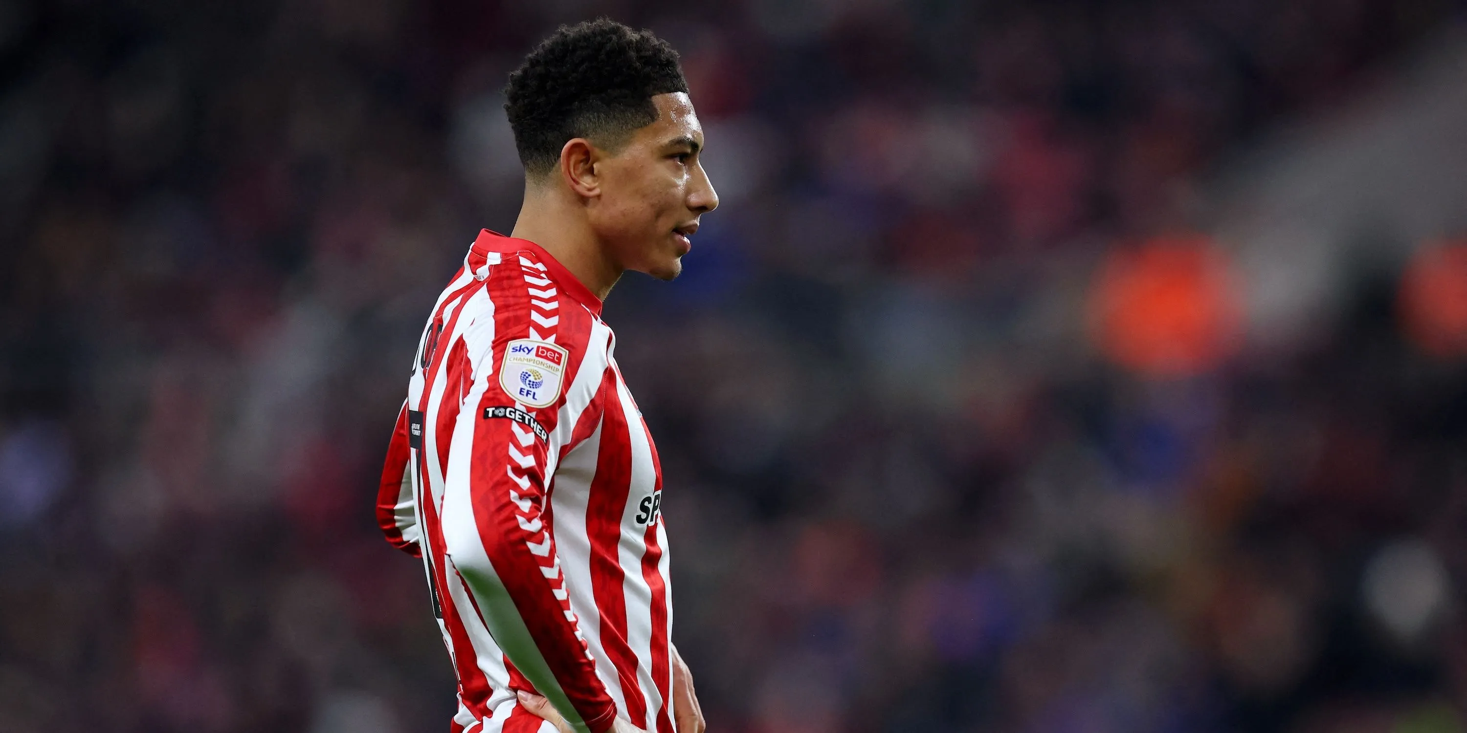Jobe Bellingham trong màu áo Sunderland tại giải Championship