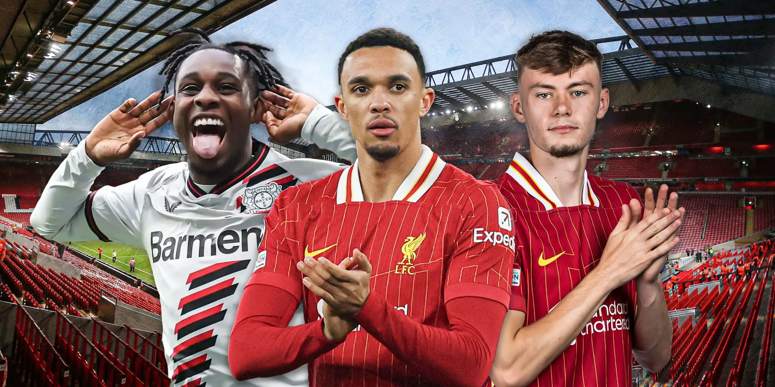 So sánh chỉ số mùa giải 2024/25 của Trent Alexander-Arnold Conor Bradley và Jeremie Frimpong