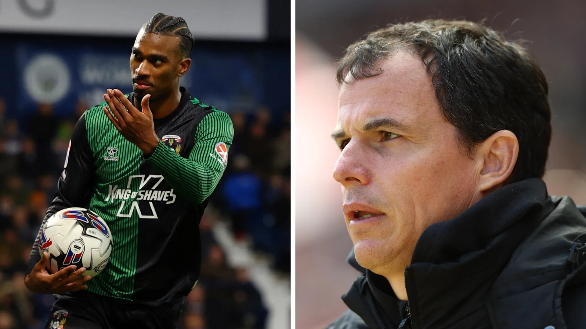 Tiền đạo Haji Wright của Coventry đối đầu HLV Regis Le Bris của Sunderland trước thềm play-off Championship