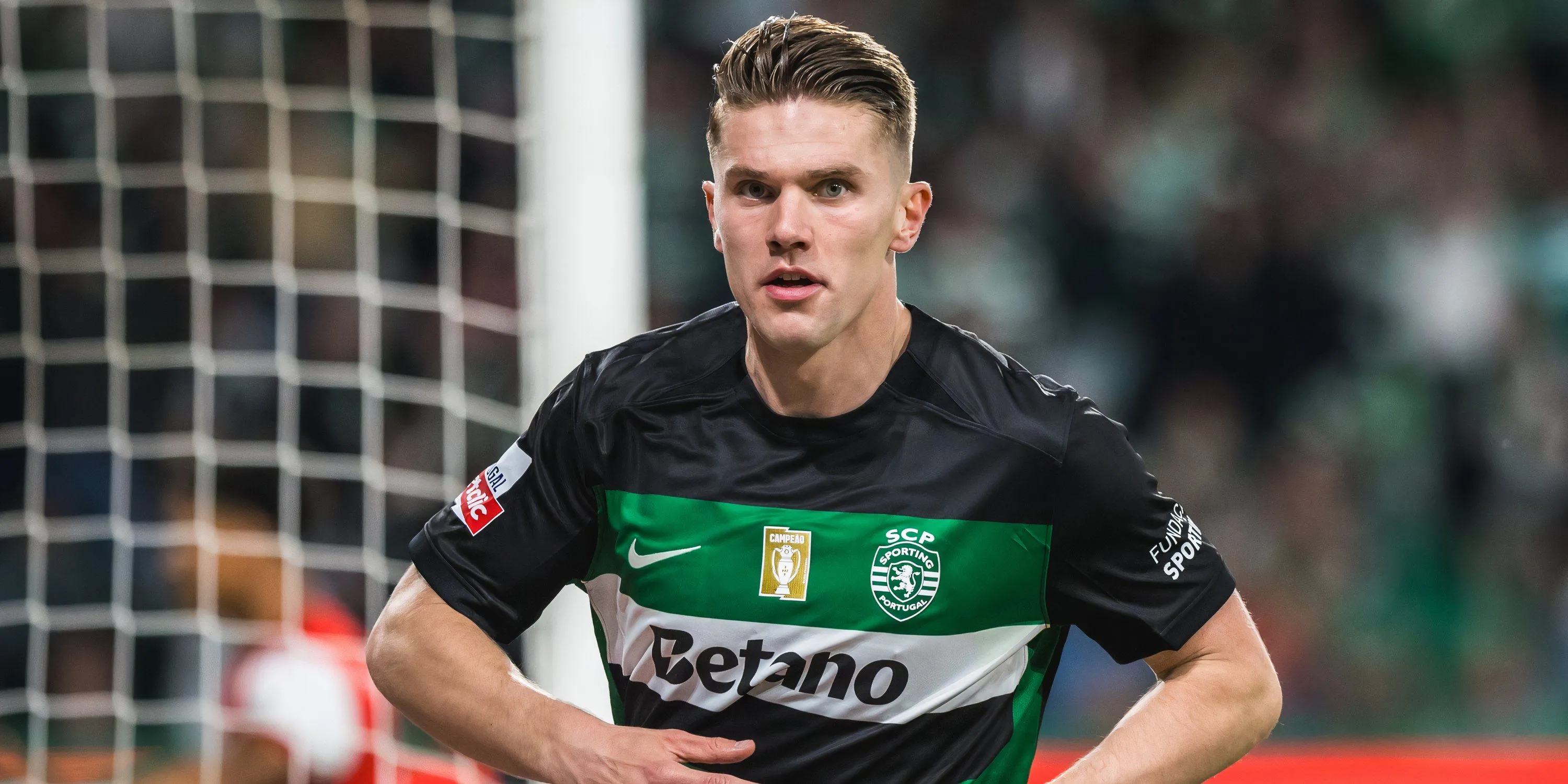 Tiền đạo Viktor Gyokeres của Sporting CP, một cái tên khác được liên hệ với Man Utd và Arsenal