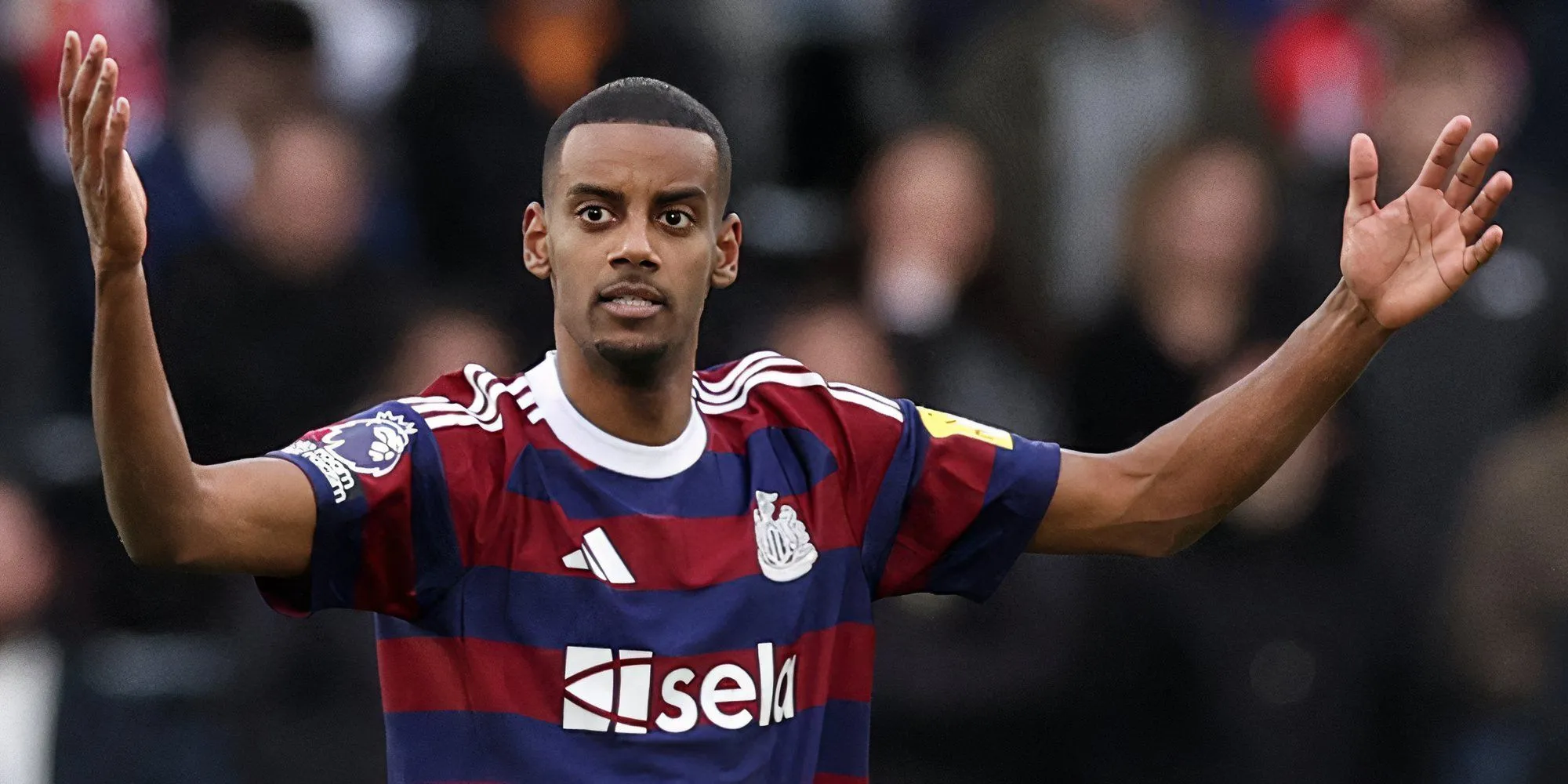 Tiền đạo Alexander Isak trong màu áo Newcastle United