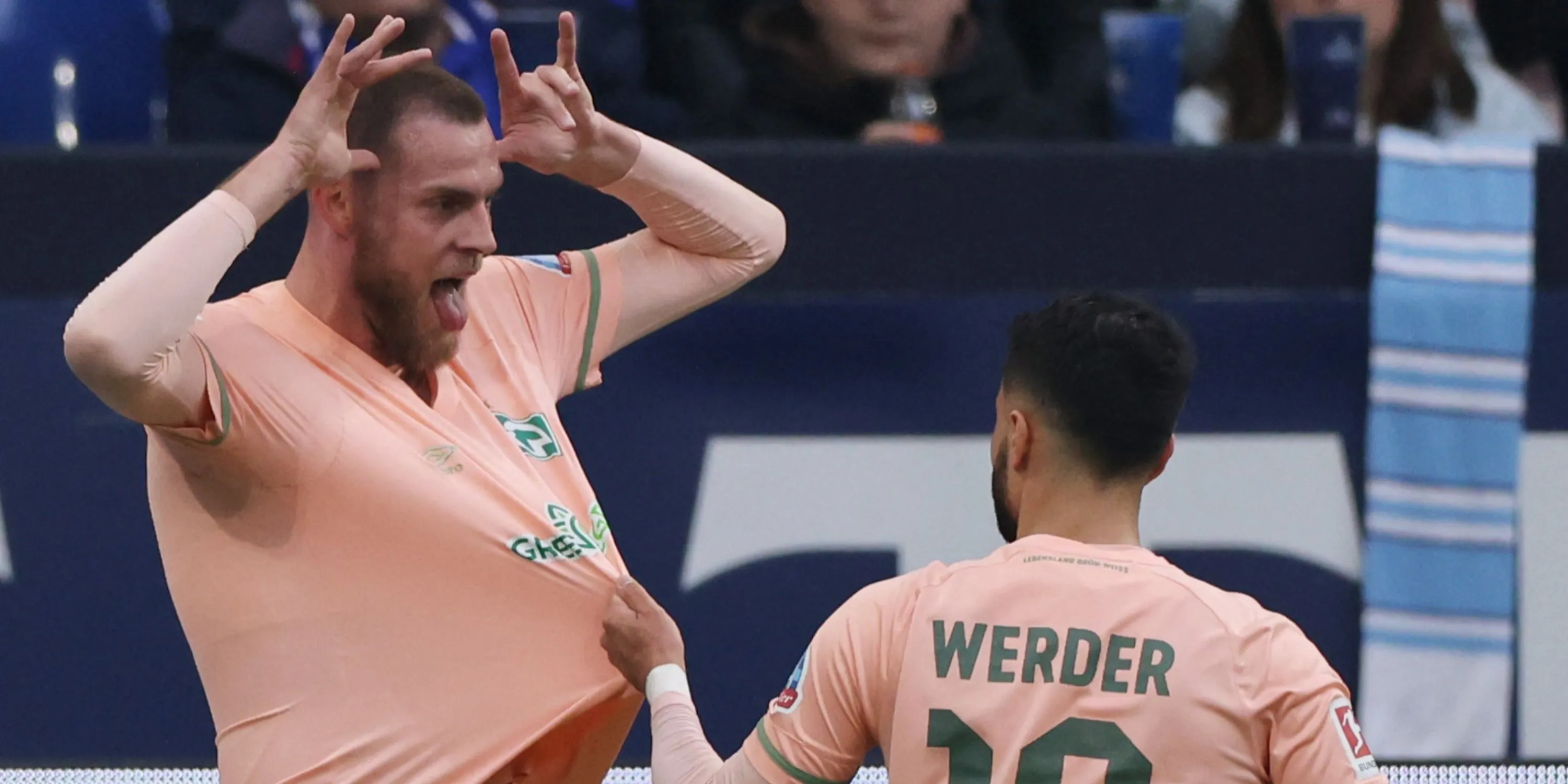 Tiền đạo Marvin Ducksch trong màu áo Werder Bremen, mục tiêu chuyển nhượng của Birmingham City.