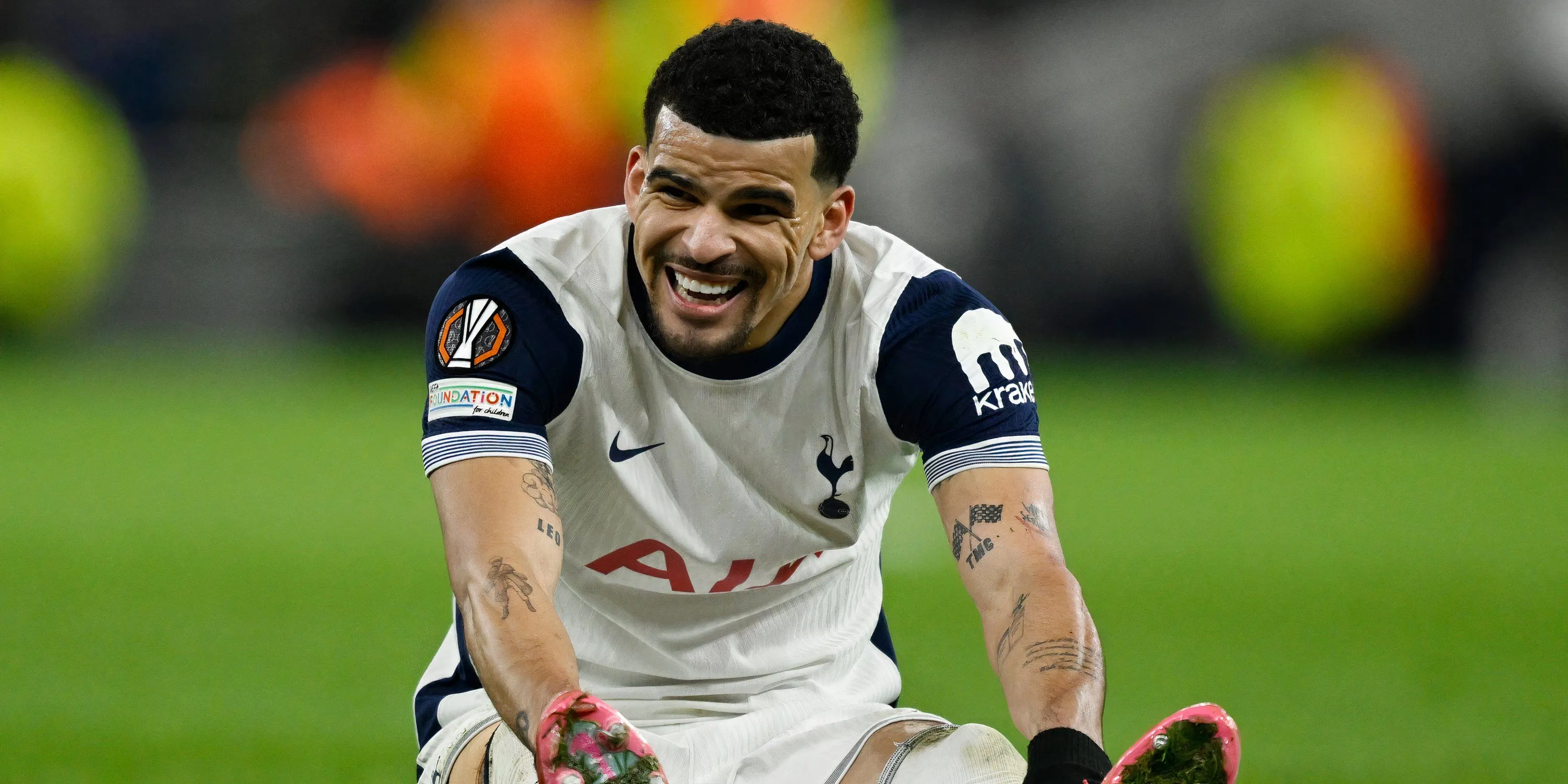 Dominic Solanke trong màu áo Tottenham, tiền đạo trị giá 65 triệu bảng